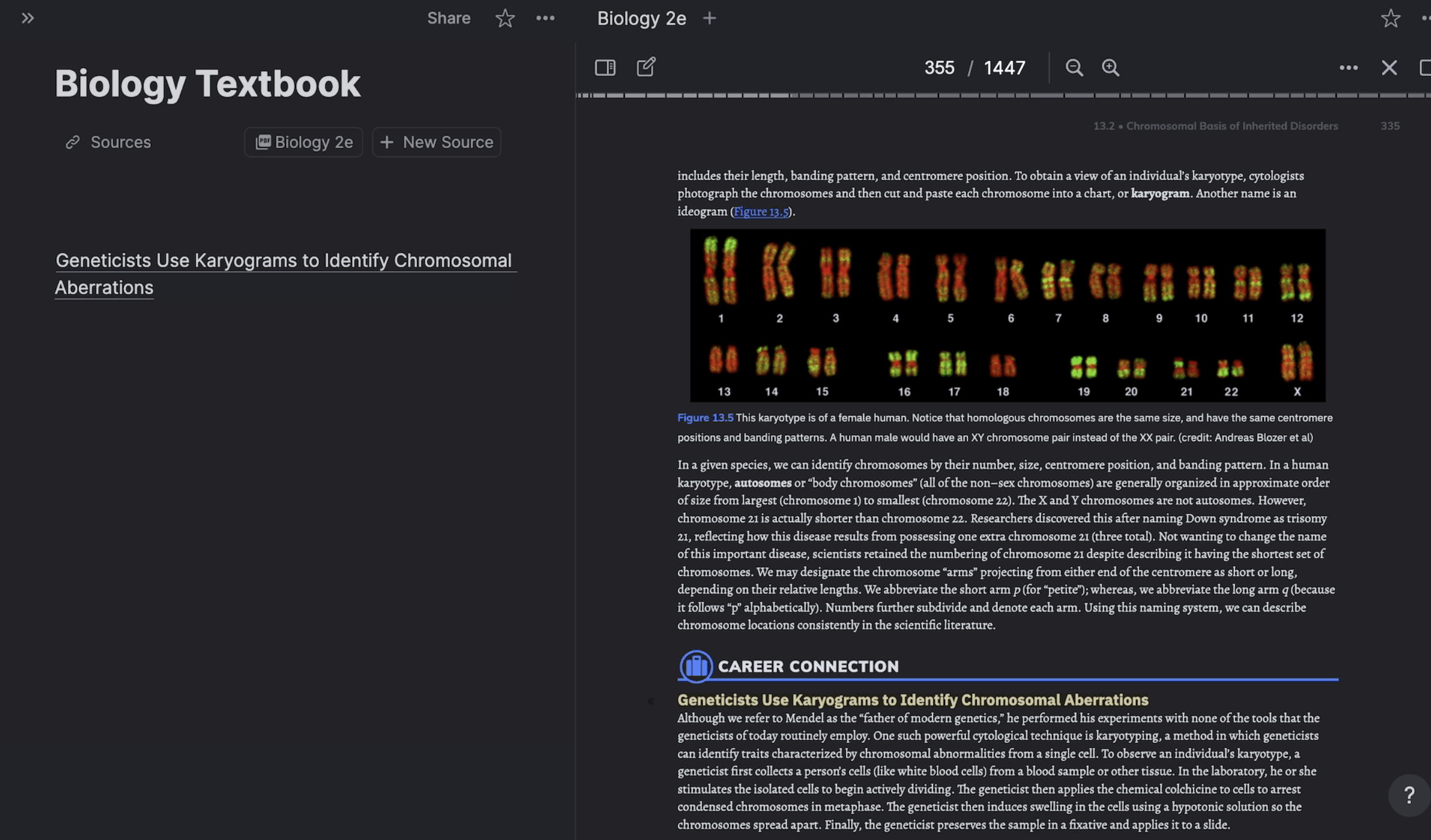 PDF Text Reader mode showing clean, readable text in RemNote