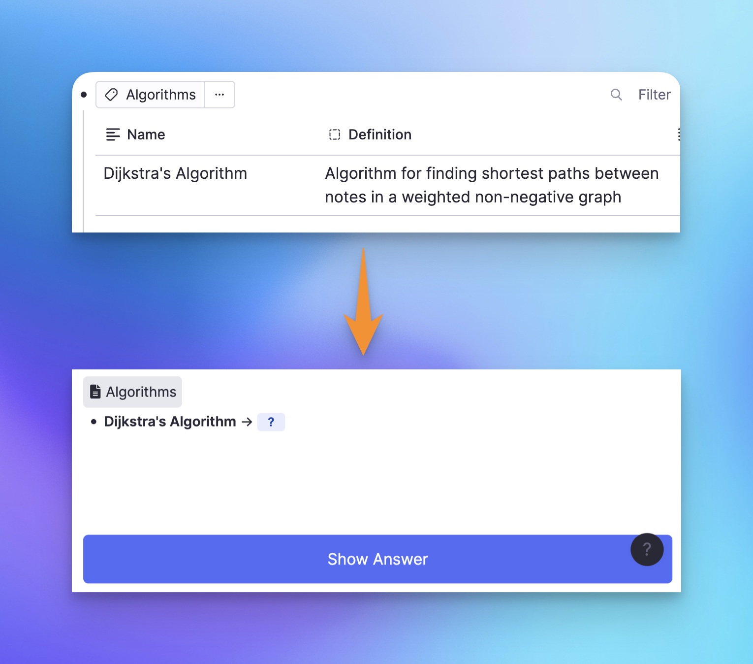 Language conjugation table with audio pronunciation