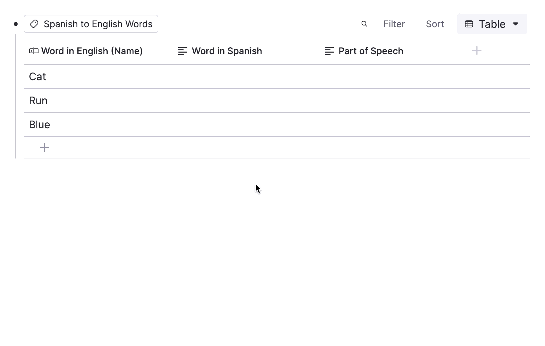 AI generating table columns automatically in RemNote