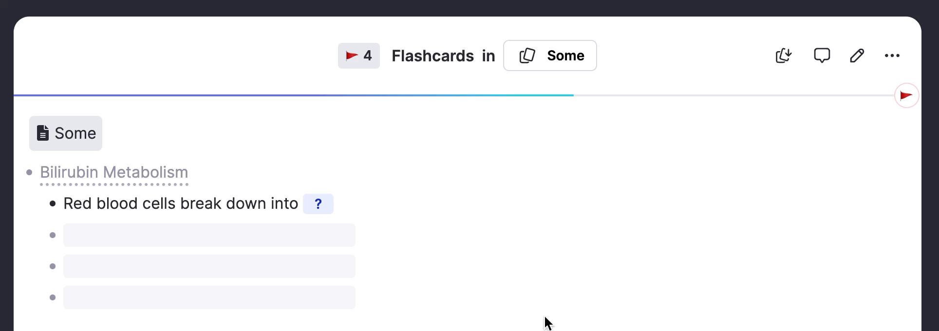 RemNote turning study materials into AI flashcards
