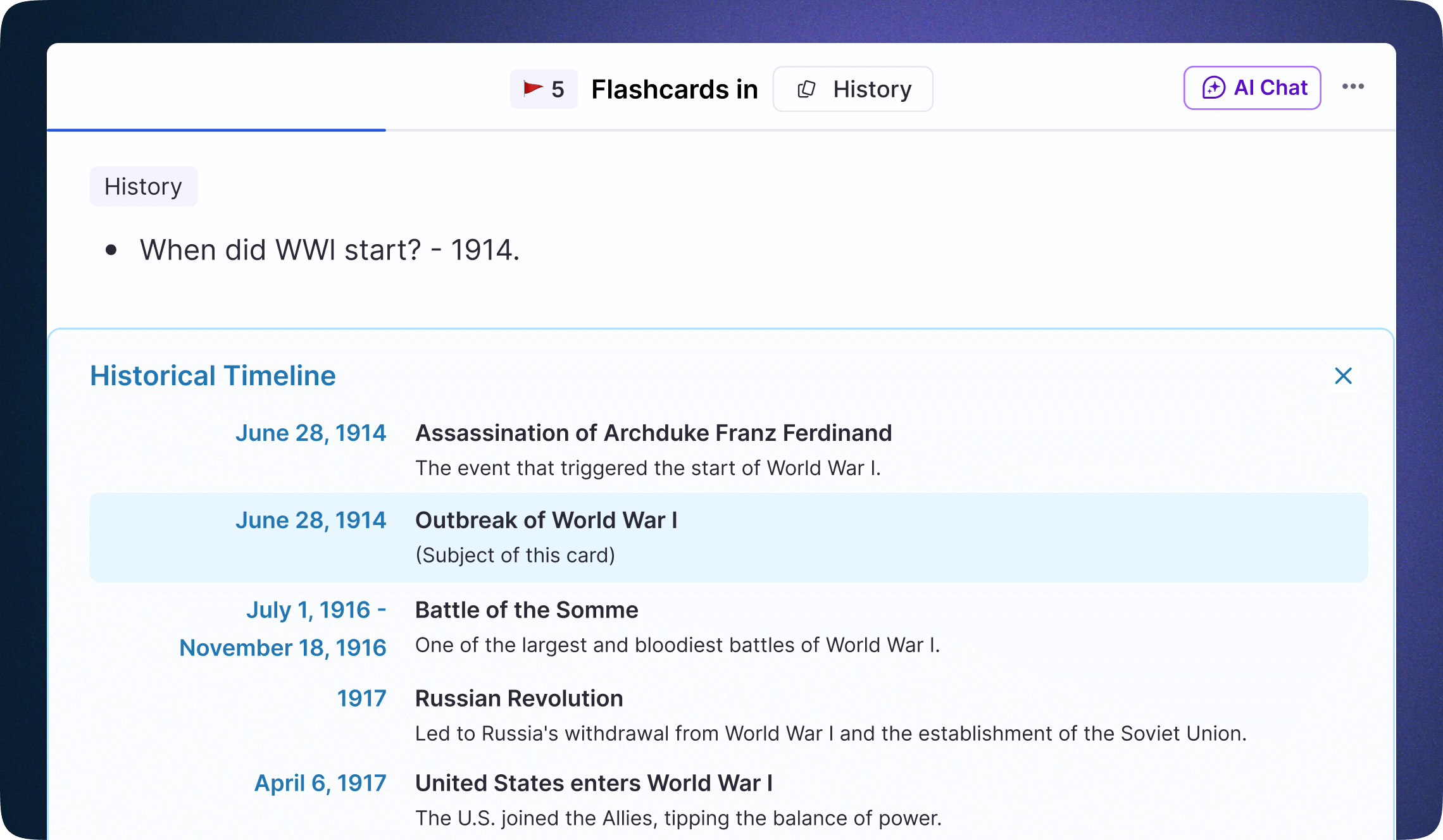 Law flashcard with legal context insights