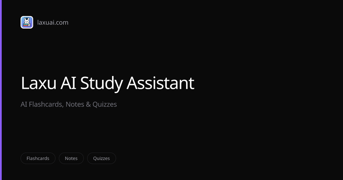 Laxu AI study assistant